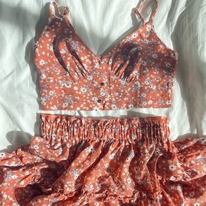 Shein 2-Piece Set (Crop top and Skirt) (M)